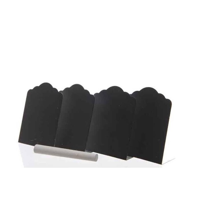 SET 4 LAVAGNETTE BLACK 6X3X8CM